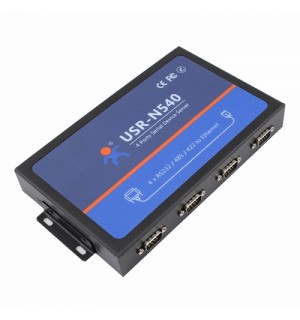 4 Serial Port RS232/RS485/RS422 to Ethernet Converter